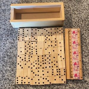 Wooden dominoes